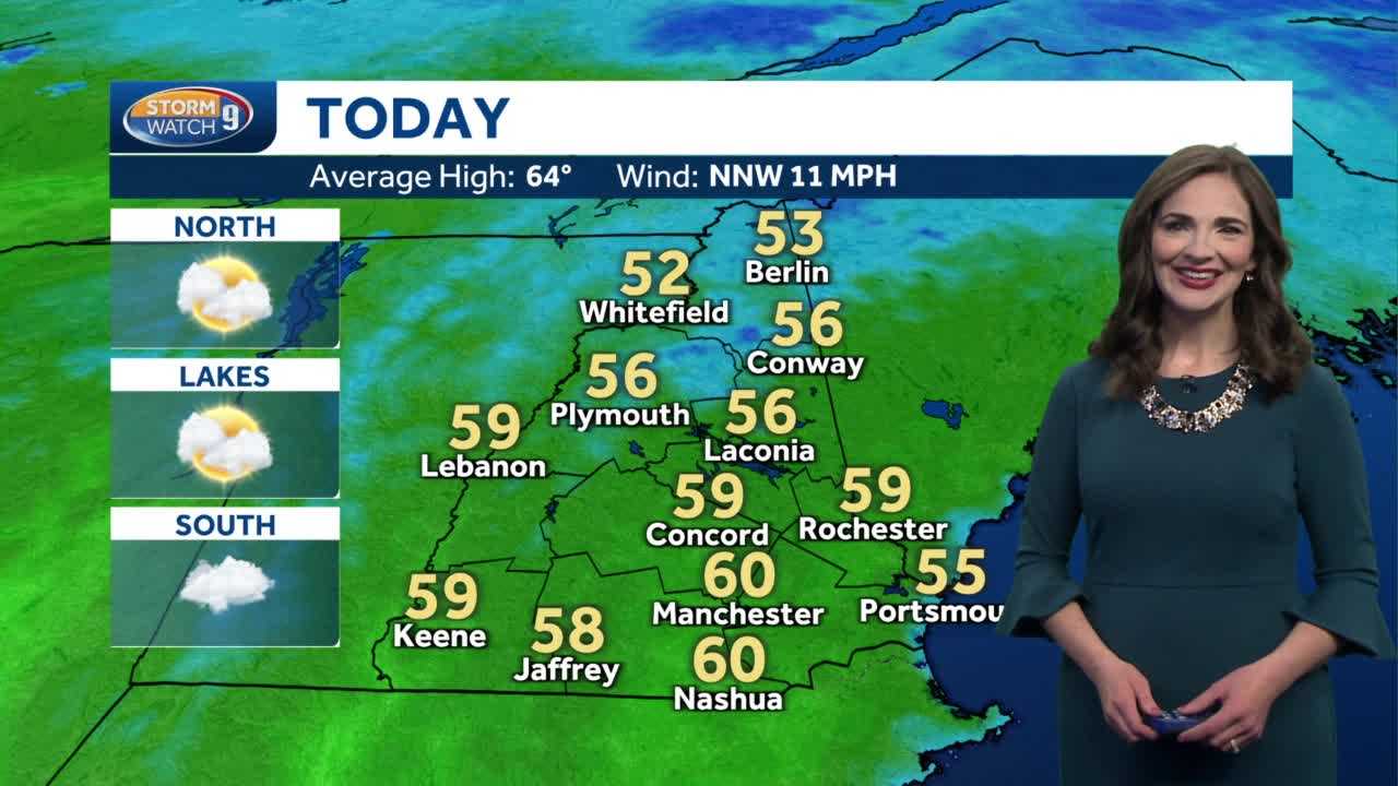 NH Forecast Video: Partly Sunny, Breezy Saturday