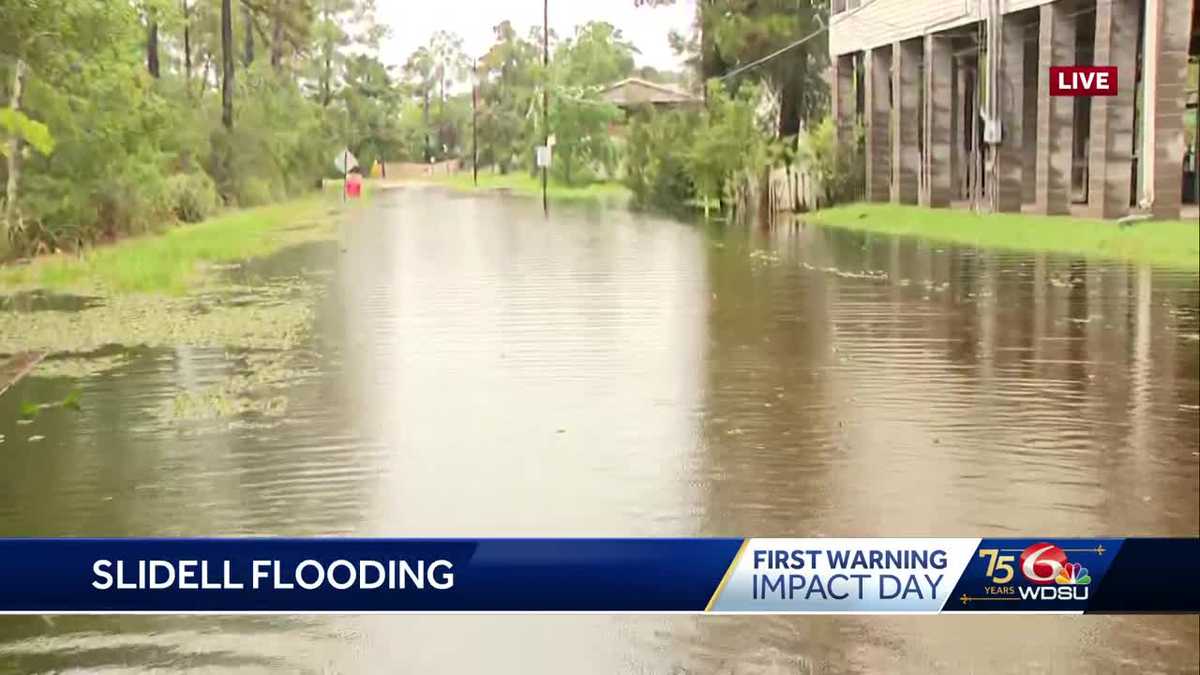 Slidell flooding cause dangerous driving conditions