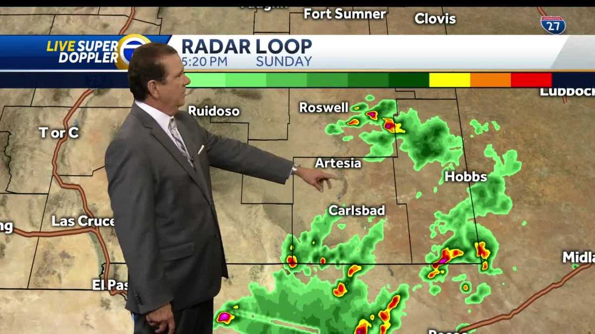 Strong to Severe Storms Over Eastern New Mexico!