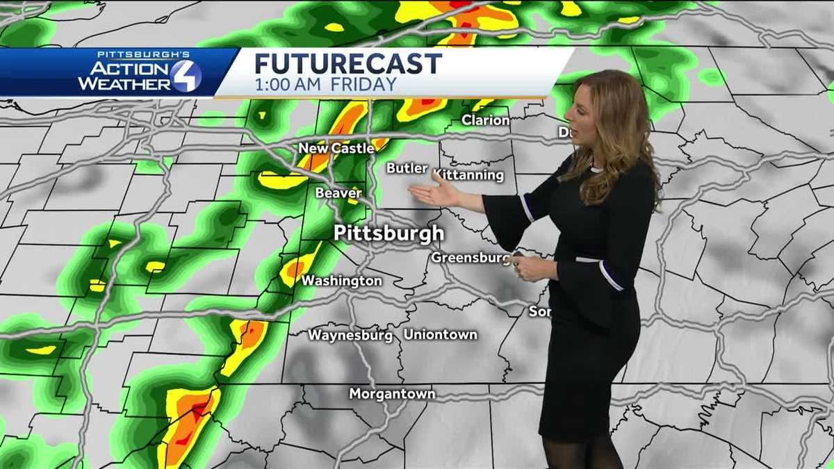 Pittsburgh's Action Weather forecast: Scattered rain to finish the week