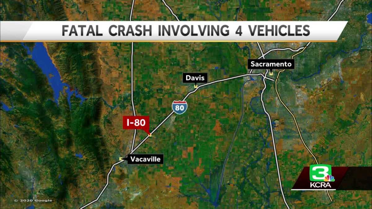 1 killed in 4-vehicle crash in Solano County