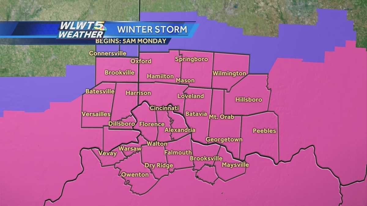 Winter weather moves into Greater Cincinnati