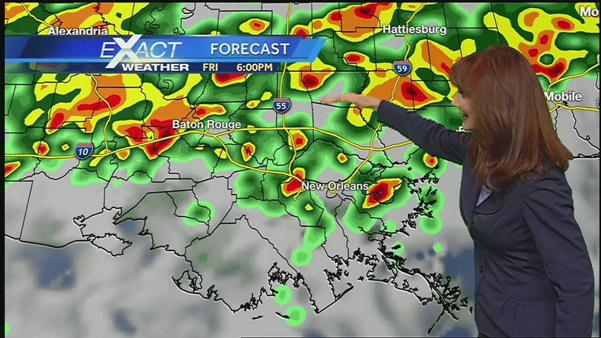 Rain and storms Friday