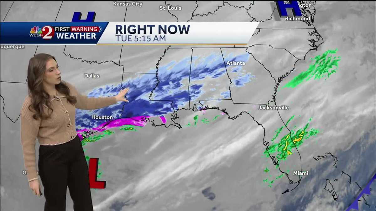 Wet and cold Tuesday morning with winter weather approaching