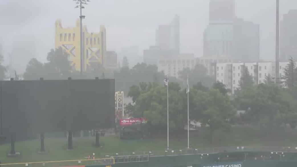 Northern California storm impacts: Chain controls up on I-80 in the Sierra; outages in Sacramento