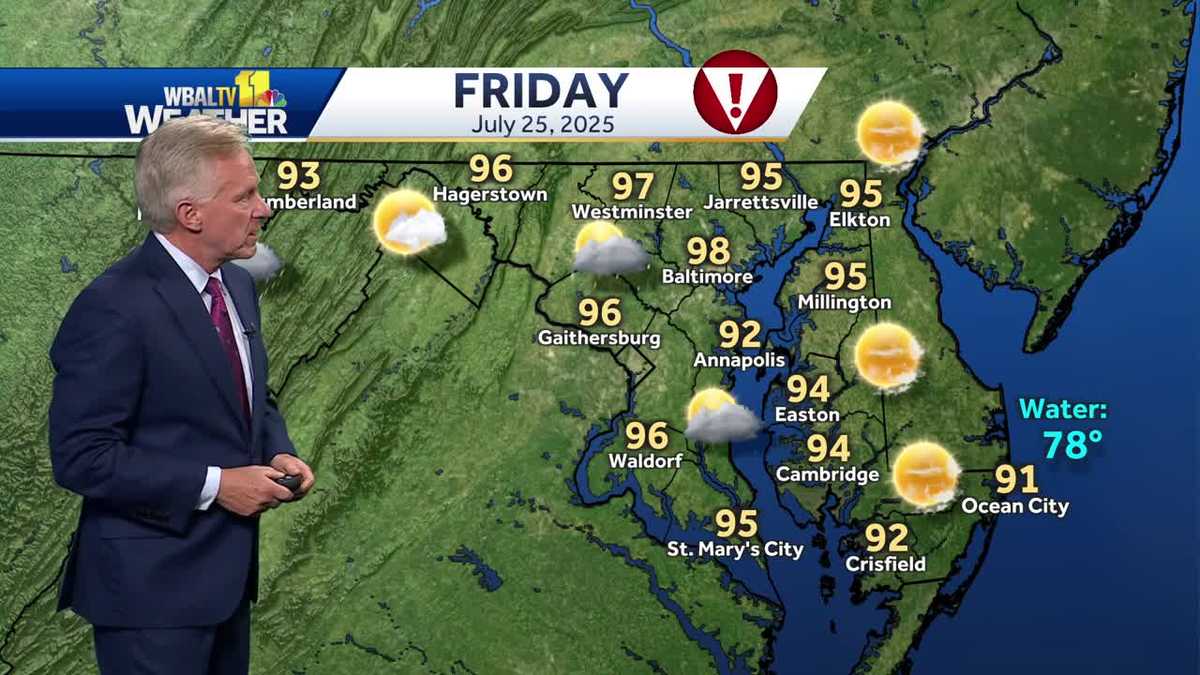 Heat index to reach 110 degrees on Friday across region