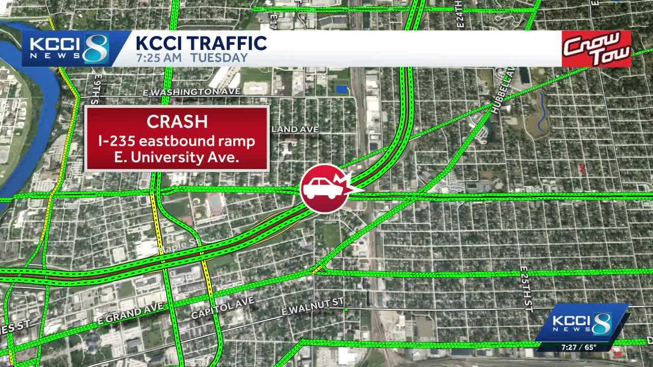 Interstate 235 exit ramp closed Tuesday morning due to deadly crash