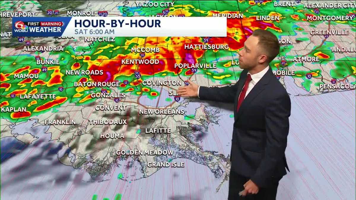 Alert Day: Heavy rain, severe weather possible again Saturday.