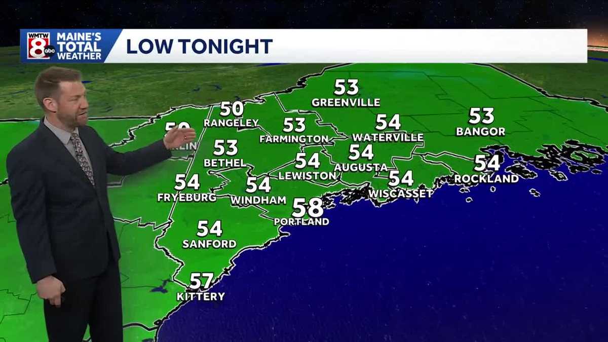 Some heavy rainfall expected in Maine into the overnight