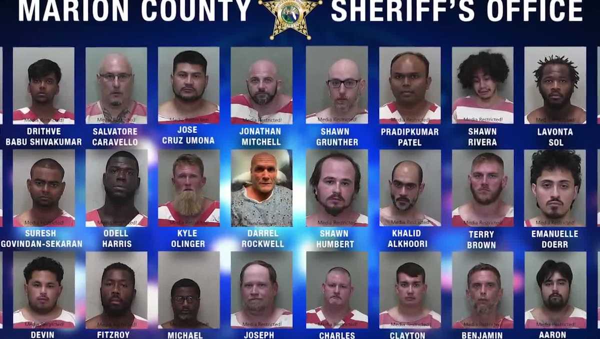 Men arrested during child sex predator sting in Marion County