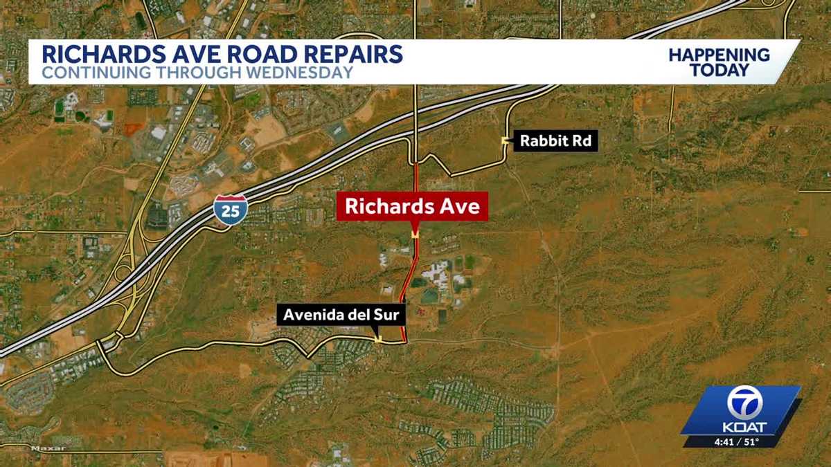 Roadwork to impact Richards Avenue traffic in Santa Fe County