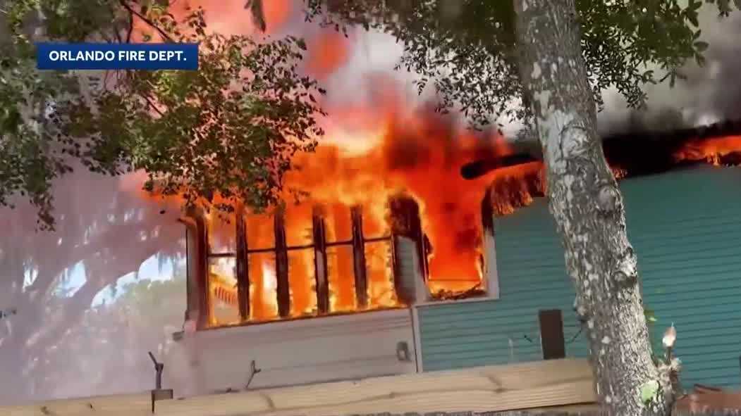Historic Orlando home neighbors say was site of 'illegal' parties catches fire amid legal battle