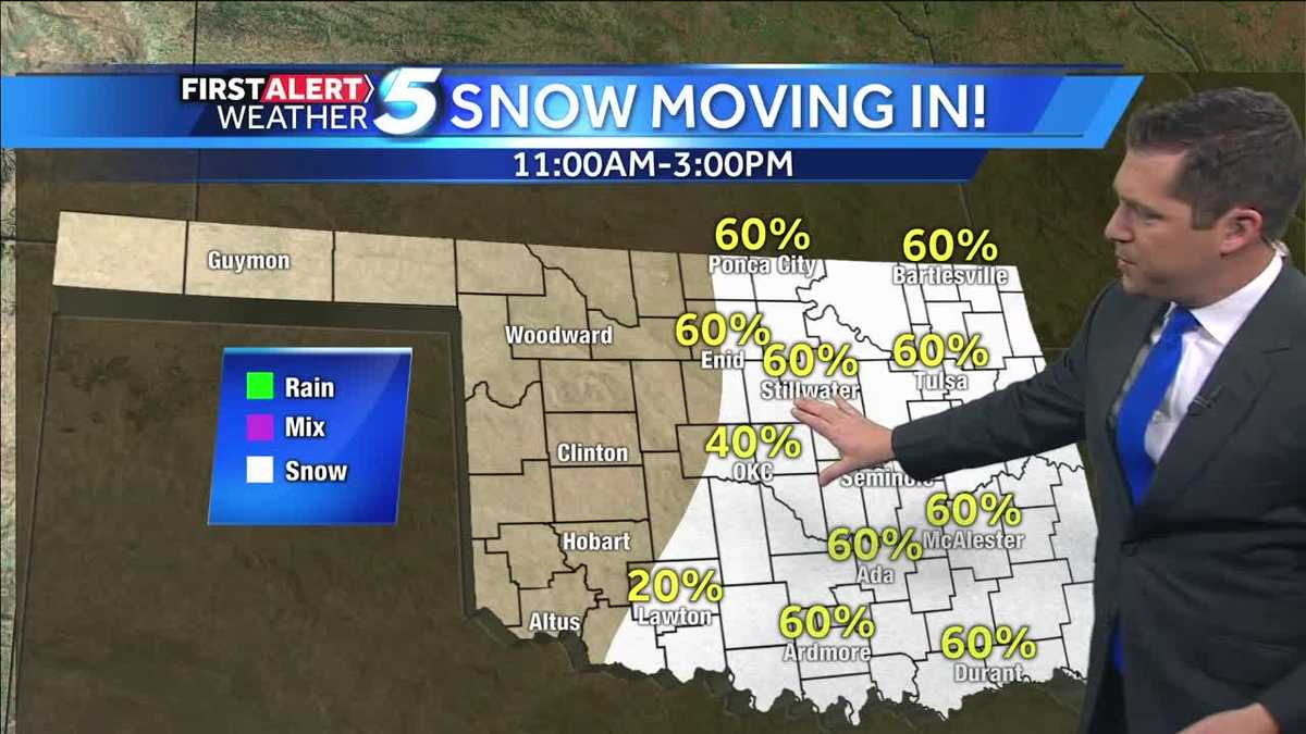 Snow chance returns