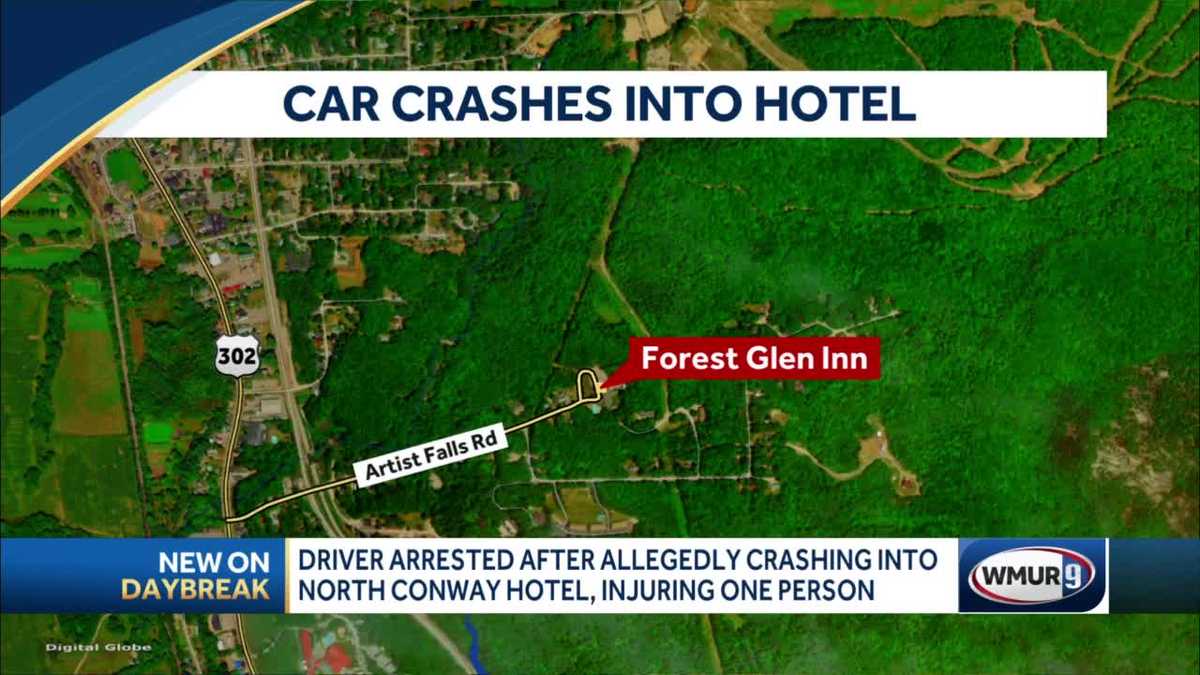 New Hampshire hotel guest injured when car crashes into room