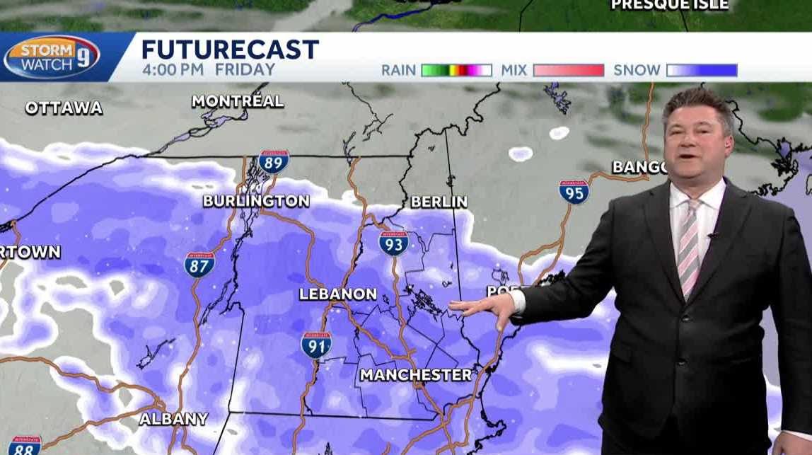 Video: Tracking several chances for snow this week in New Hampshire