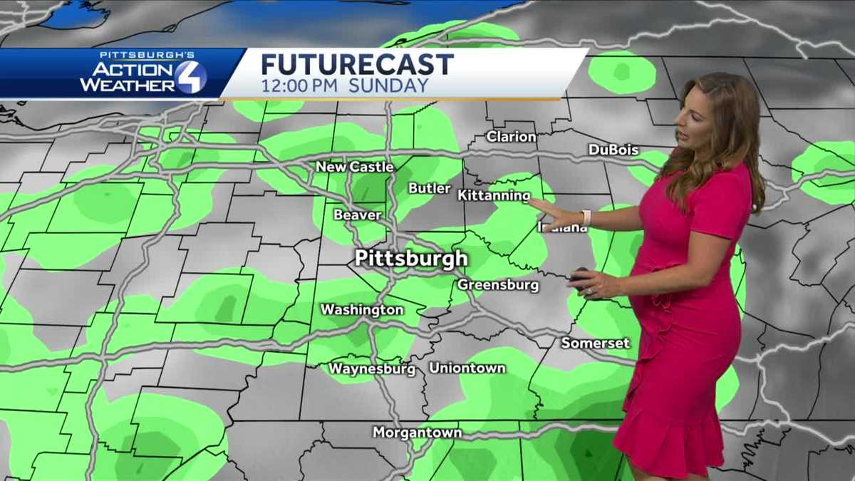 Warm and humid; spotty showers for the weekend