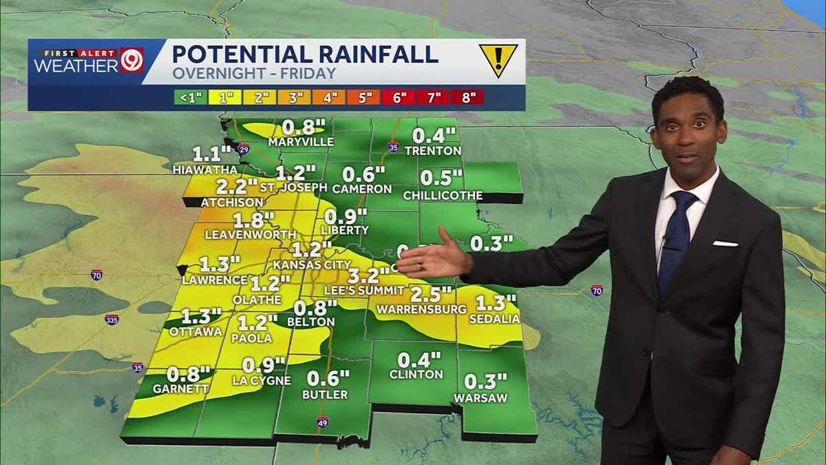 Kansas City weather: Heavy rain Friday morning gives way to dangerous weekend heat
