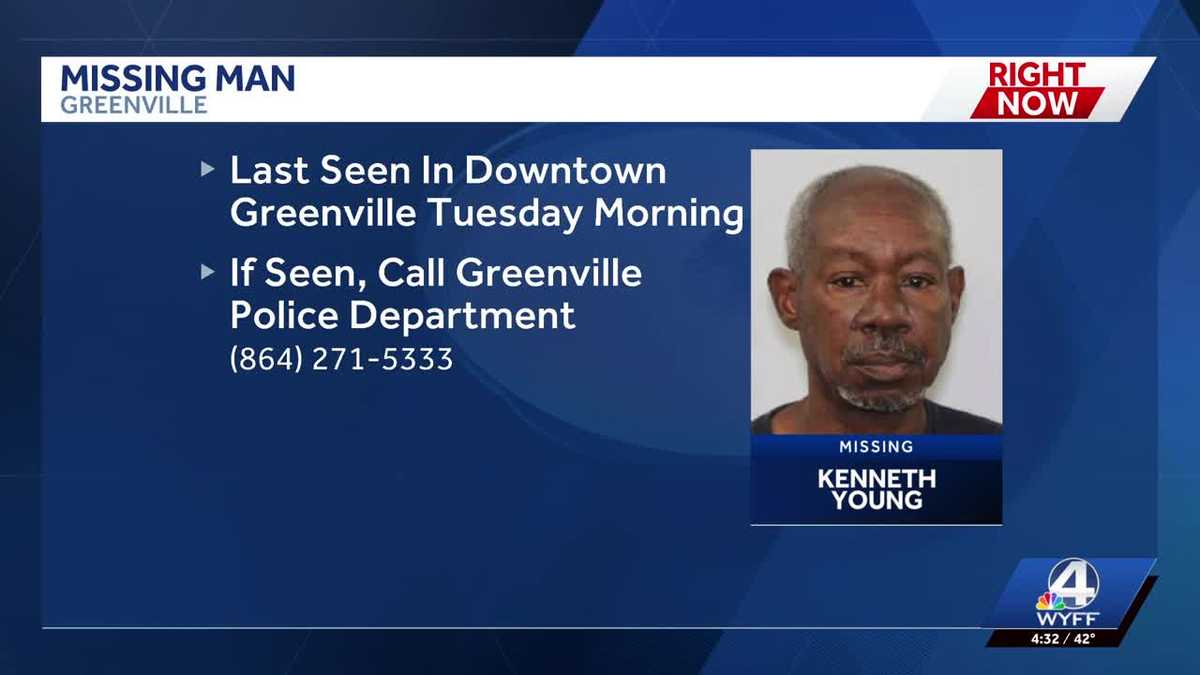 Missing Greenville man found safe - WYFF