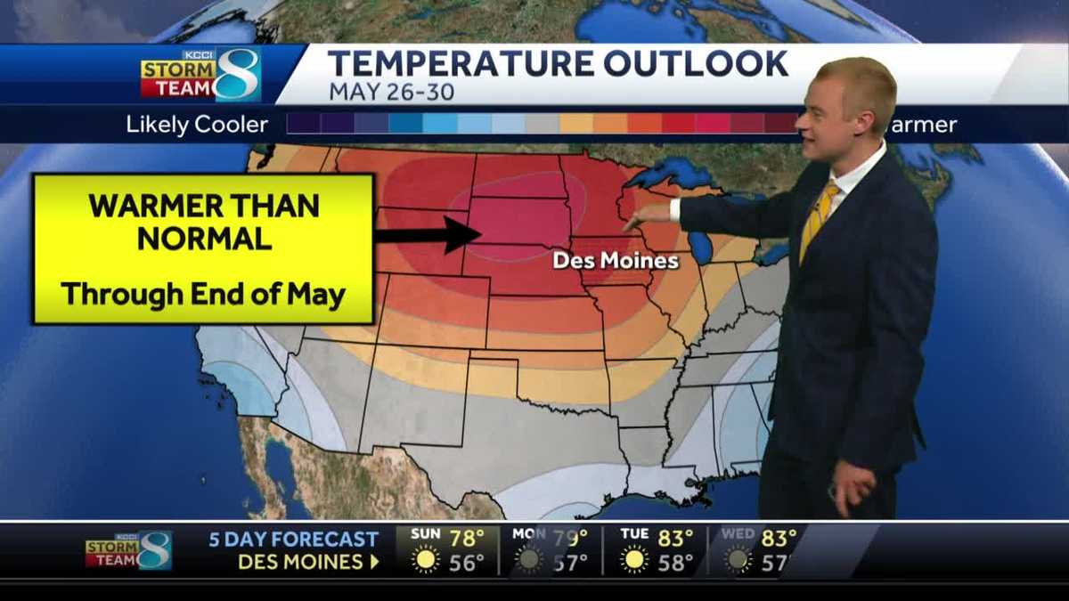 Temperatures rise higher Sunday across Iowa