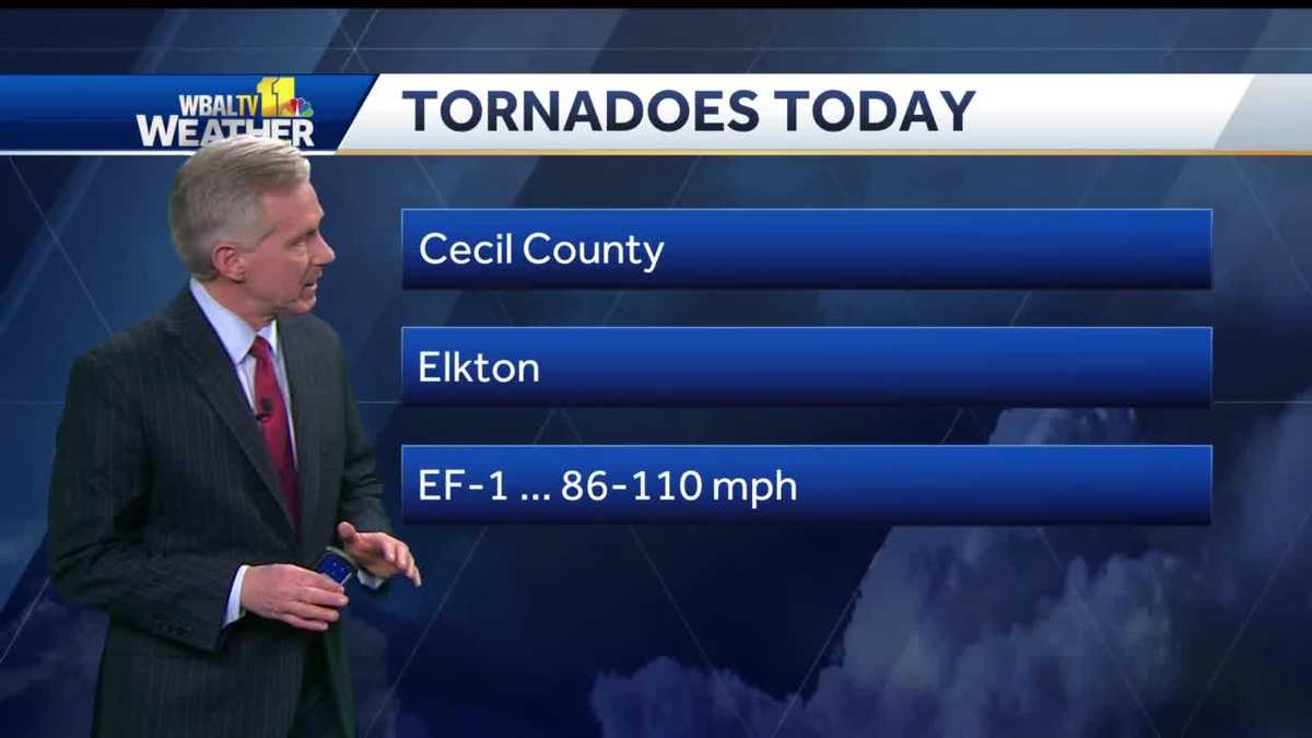 EF1 tornado confirmed in Cecil County