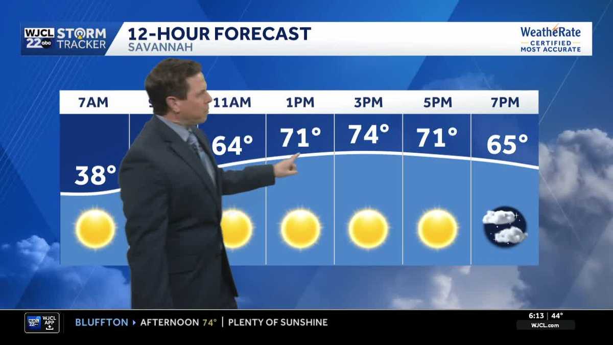 Spring-like for the Savannah area, plus showers by tomorrow - WJCL