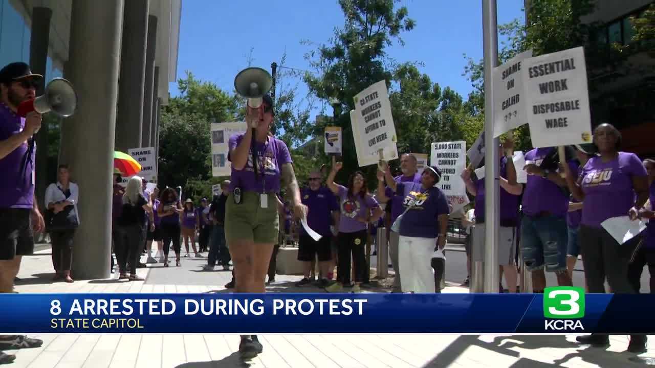 Sacramento City Council Members Detained Amid State Worker Protest