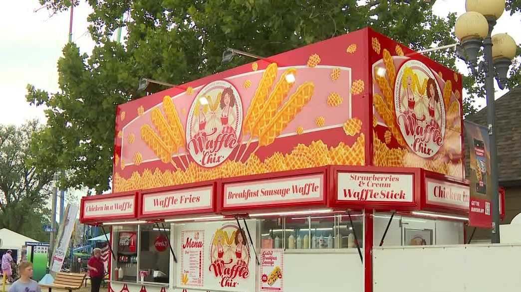 Iowa State Fair food stand turns family farm tradition into a waffle-wrapped corn dog hit