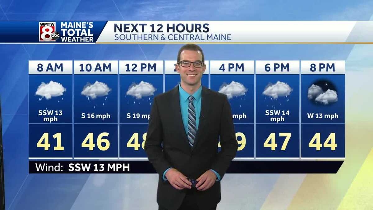 Rainy, windy Thursday with areas of fog
