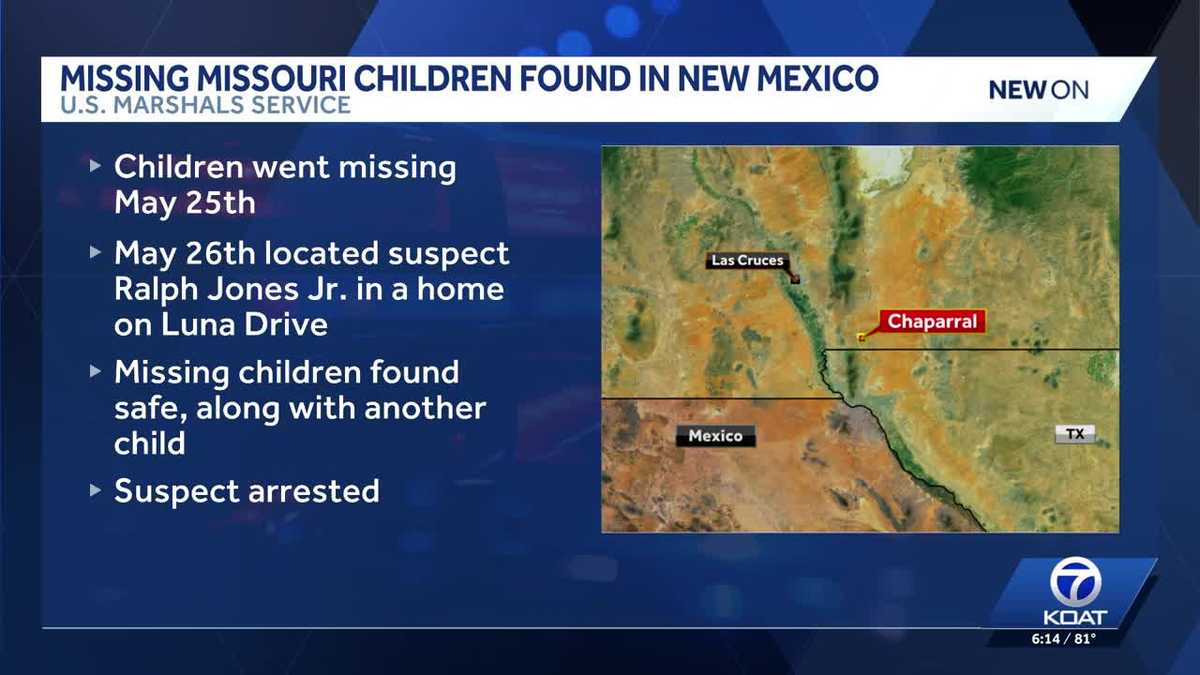 Children abducted from Missouri rescued in New Mexico