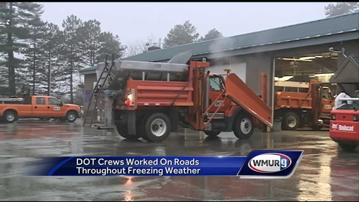 Crews work to treat icy roads