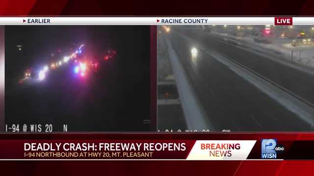 All lanes reopen after fatal crash in Racine: I-94 Northbound at Highway 20 in Mount Pleasant - Vimarsana News