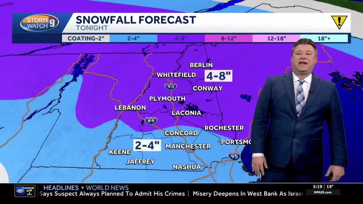 Video: Snow could make for slippery evening commute