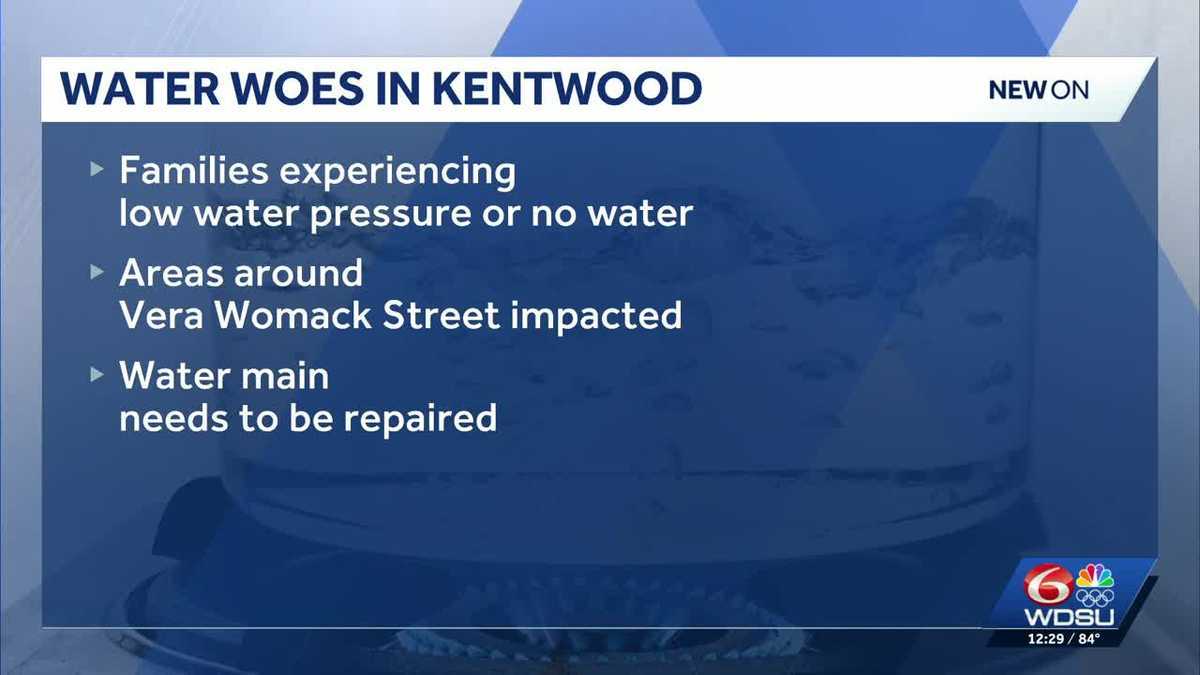 Kentwood residents experience low water pressure after water main break