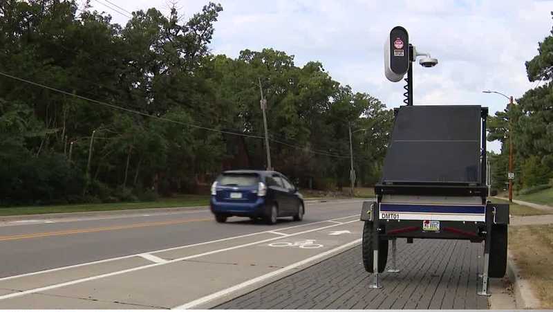 Des Moines police unveil new mobile radar trailers that ticket drivers going 11 mph or more over speed limit