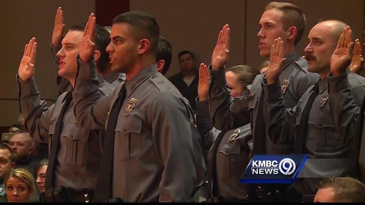 The Kansas City Police Department welcomes new officers to the force