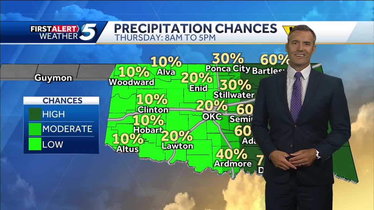 FORECAST: Rain chances linger in Oklahoma