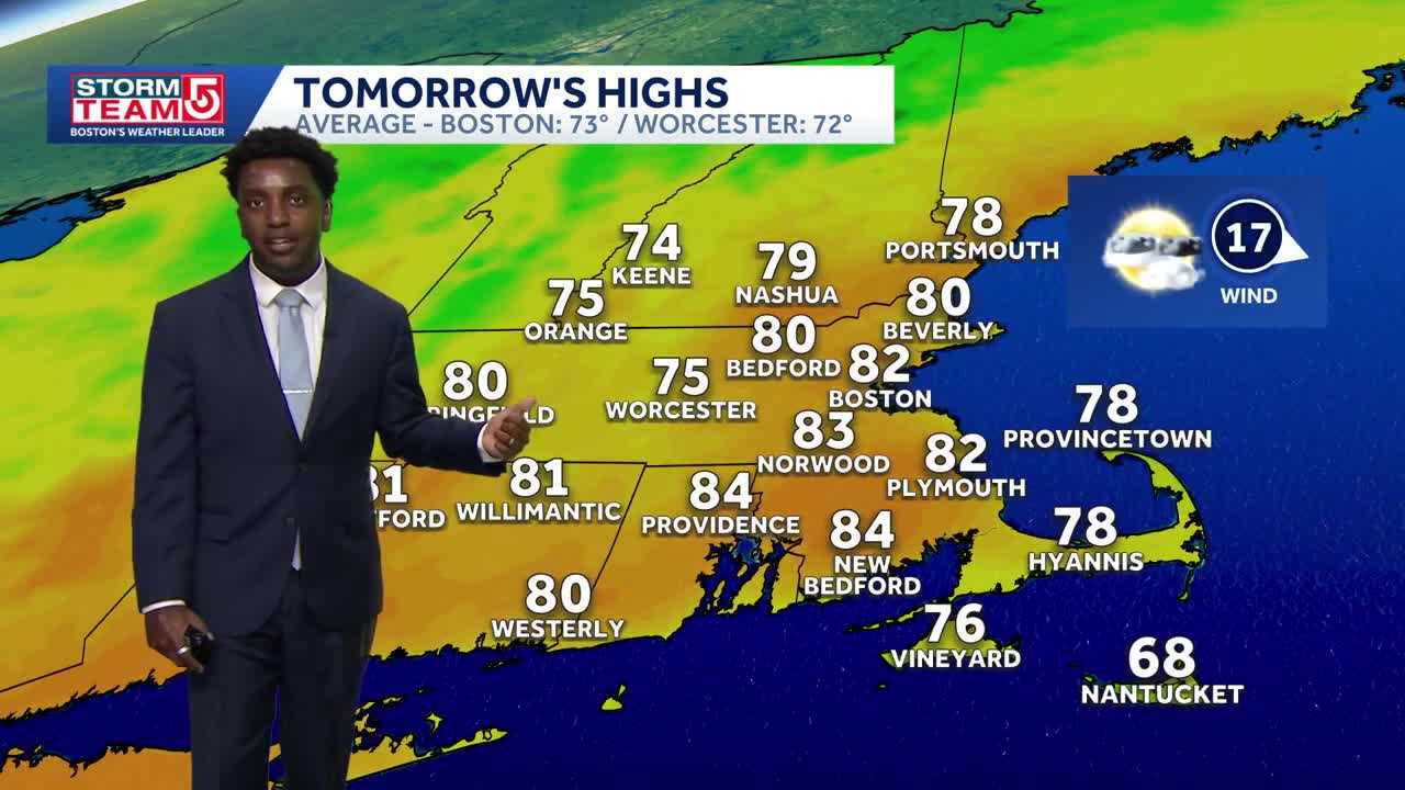 Video: Sunday showers, then a hot midweek stretch