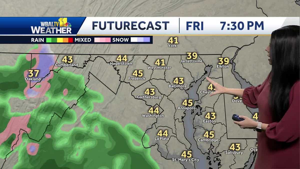 Partly cloudy and warmer Friday, temps back in 50's