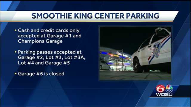 Parking near the Smoothie King Center