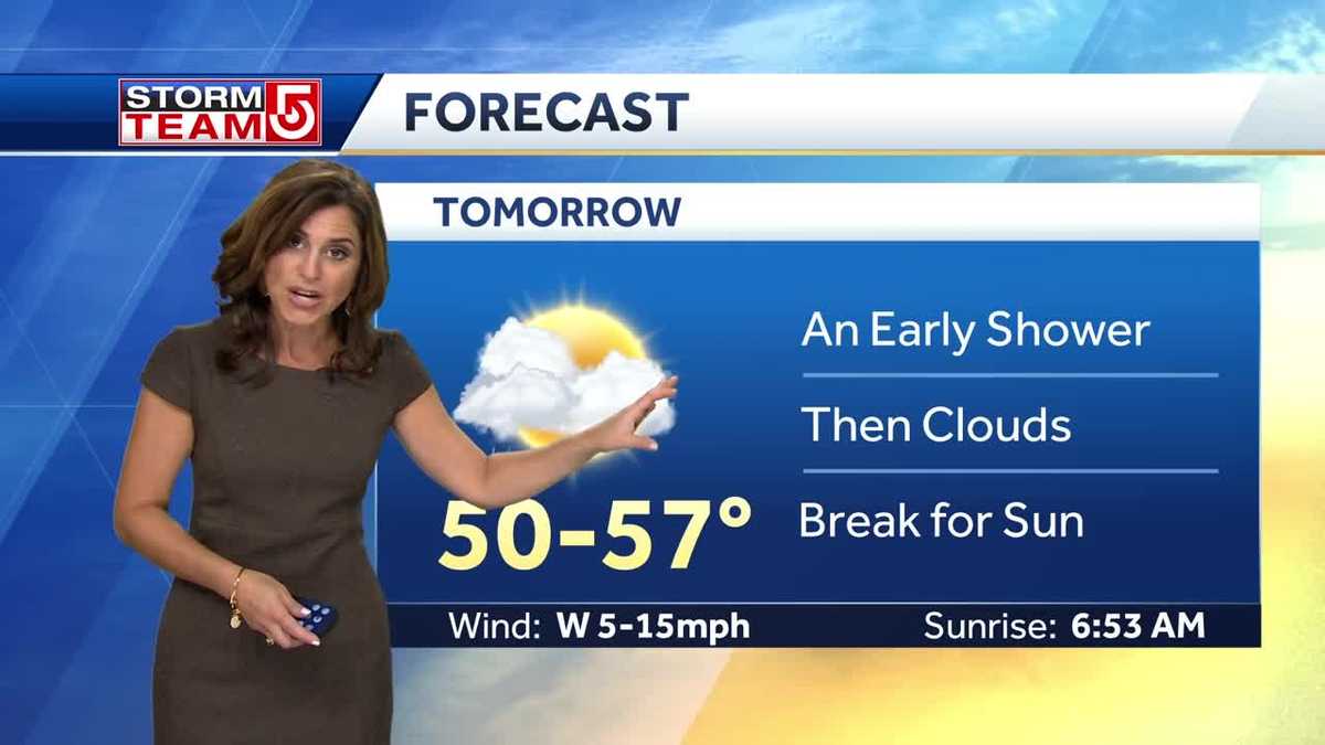 Video: Clouds increase overnight, rainy start to cooler weekend