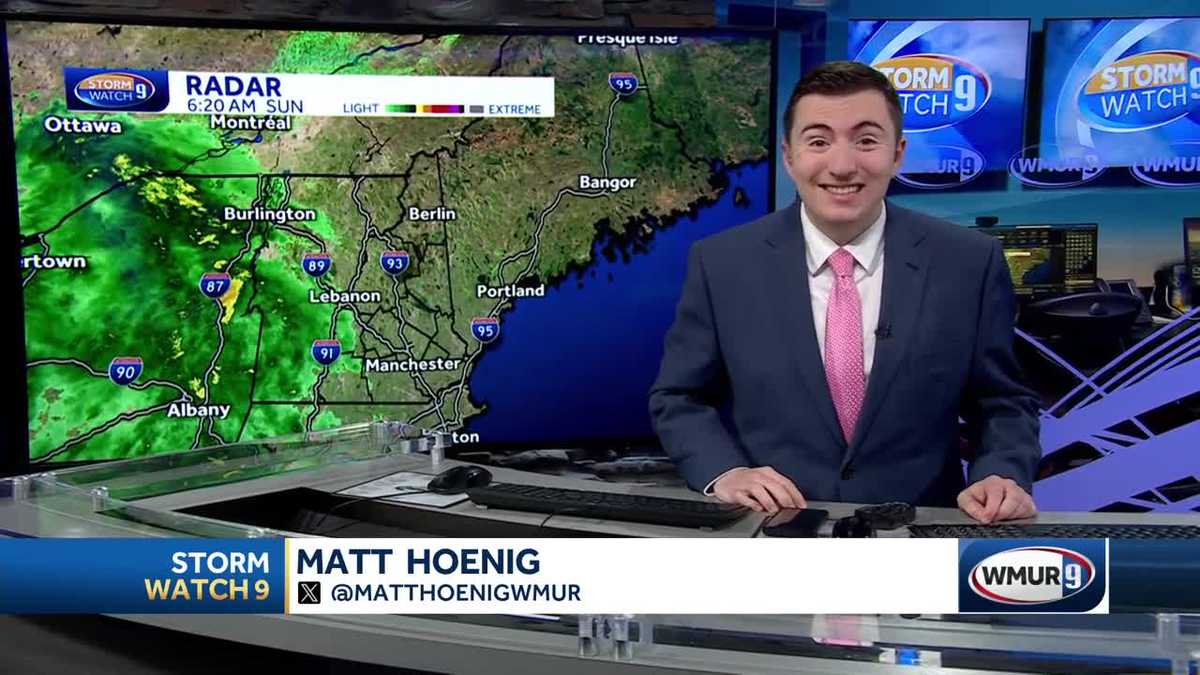 New Hampshire Forecast Video: Rainy, Cool Sunday