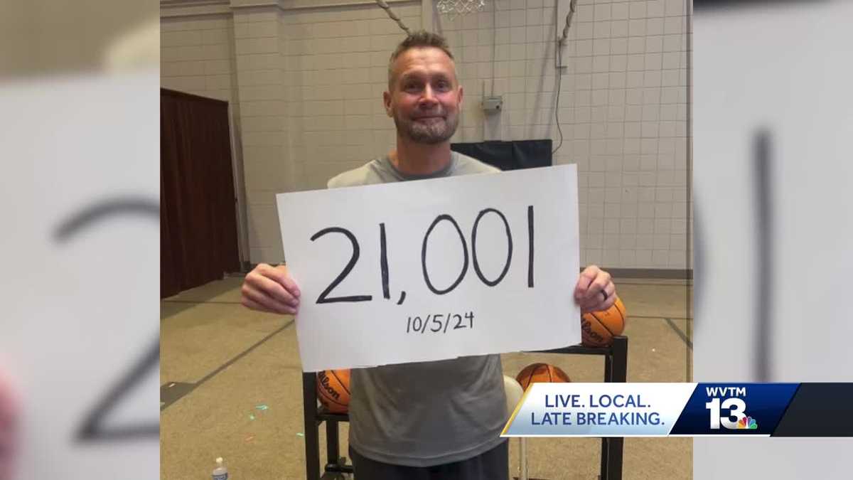 World record free-throw champion shoots to give people a second chance