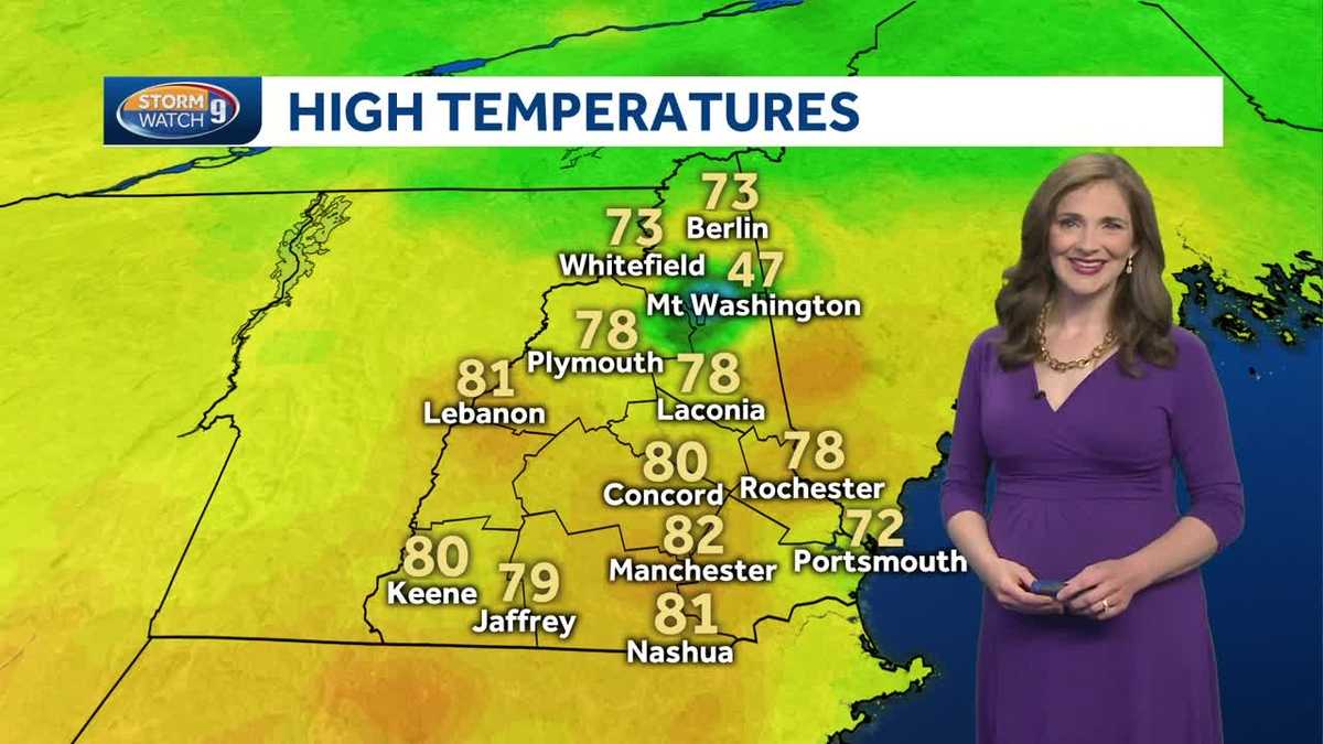 Even warmer temperatures on Sunday