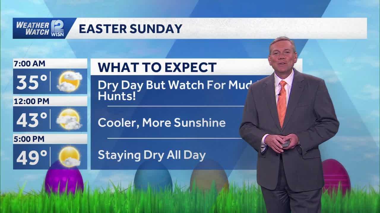 Chilly Start To Easter but at least it is drying out in SE Wisconsin