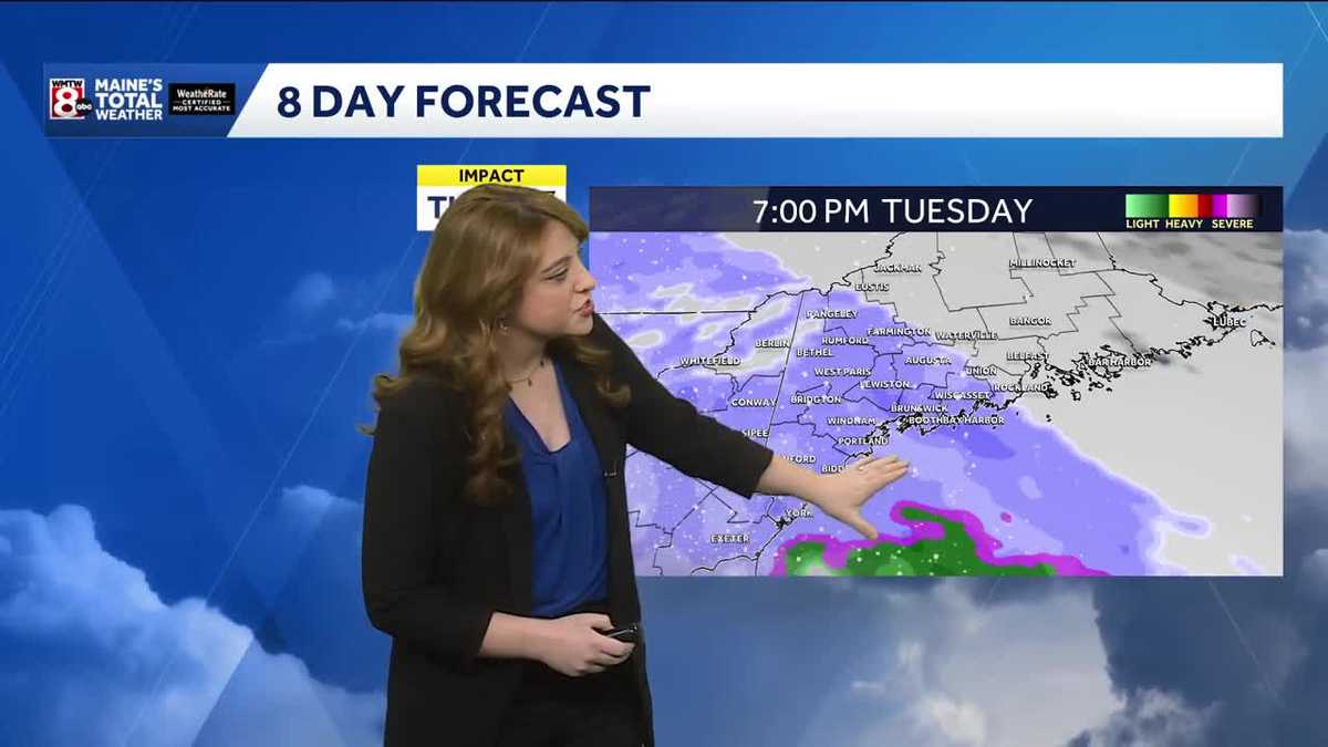 Dry Monday ahead of Tuesday snow