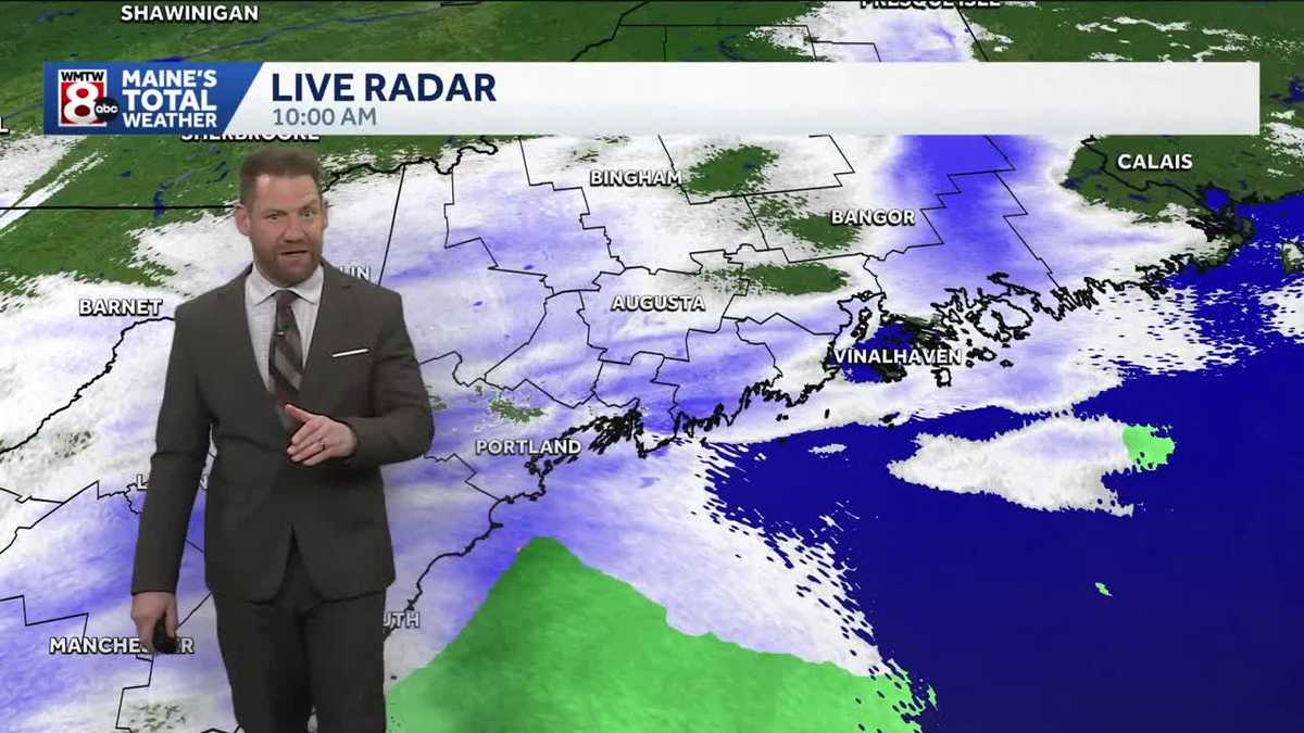 Snow falling across Maine: Heavy snow expected during rush hour