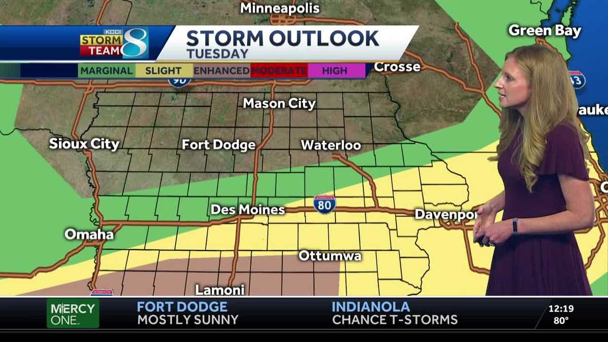 Southern Iowa in risk area for severe storms