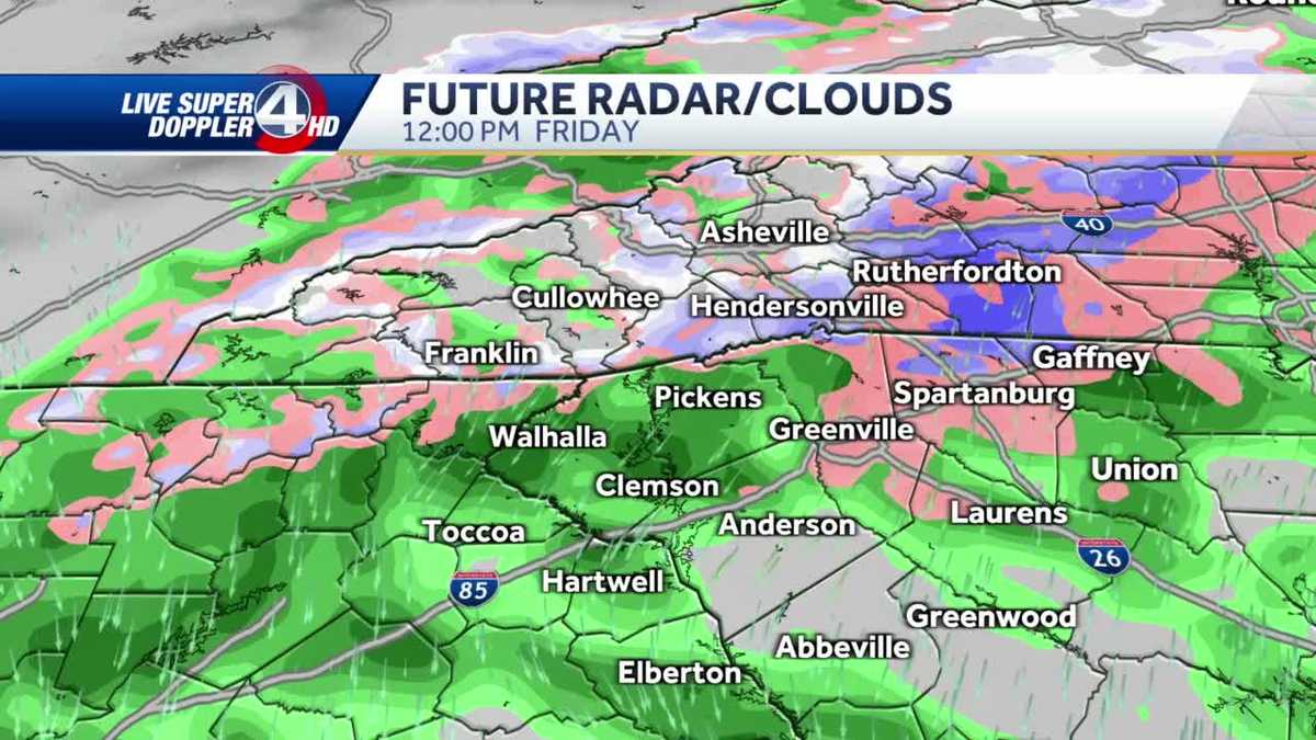 Will I get snow? Here is a video timeline of the snow, rain for Friday ...