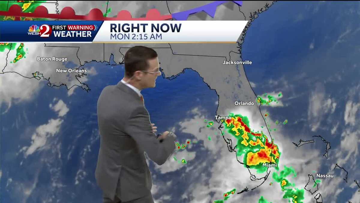 Morning showers give way to afternoon storms