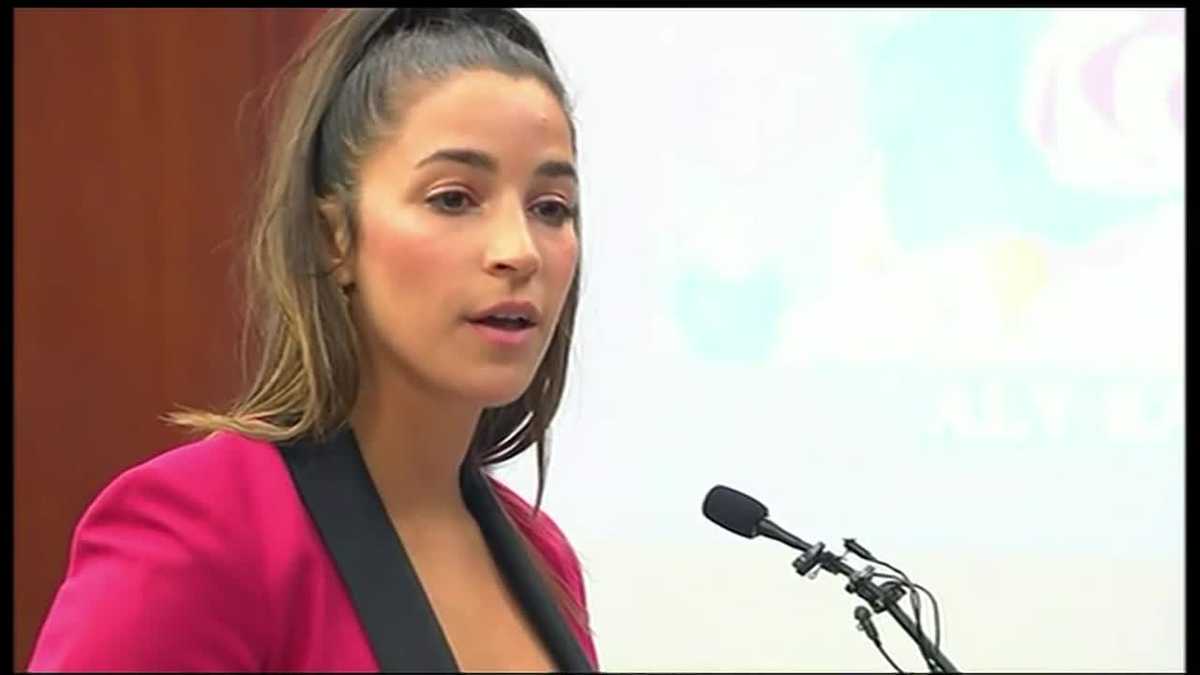 'I am no longer a victim:' Raisman faces abuser in court